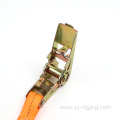 Orange 1.2 Meters Ratchet Tie Down Strap Set